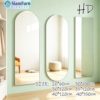 กระจกอะครีลิคกระจกยาว ขนาด/30*120/40*150cm กระจกเต็มตัว ติดผนัง จะไม่แตก ไม่ต้องเจาะรู ฟรีค่าชดเชยกรณีเกิดความเสียหาย