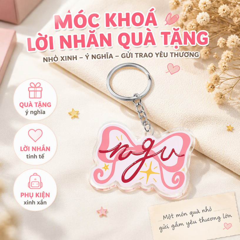 GIFT MESSAGE KEYCHAIN -