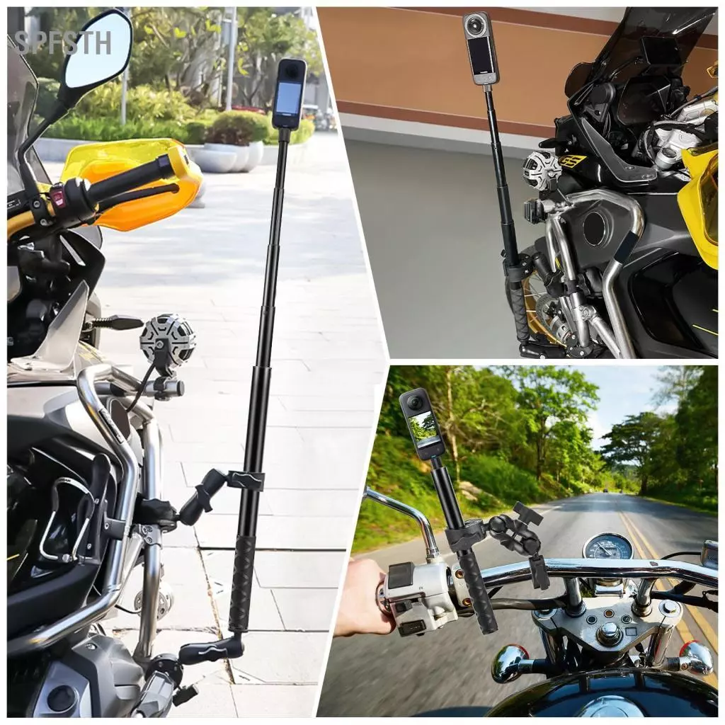 PULUZ PU496B ชุดเมาท์แฮนด์จักรยานและไม้เซลฟี่สำหรับ GoPro 12/11/10 Insta360 X4/X3/X2 thumbnail 9