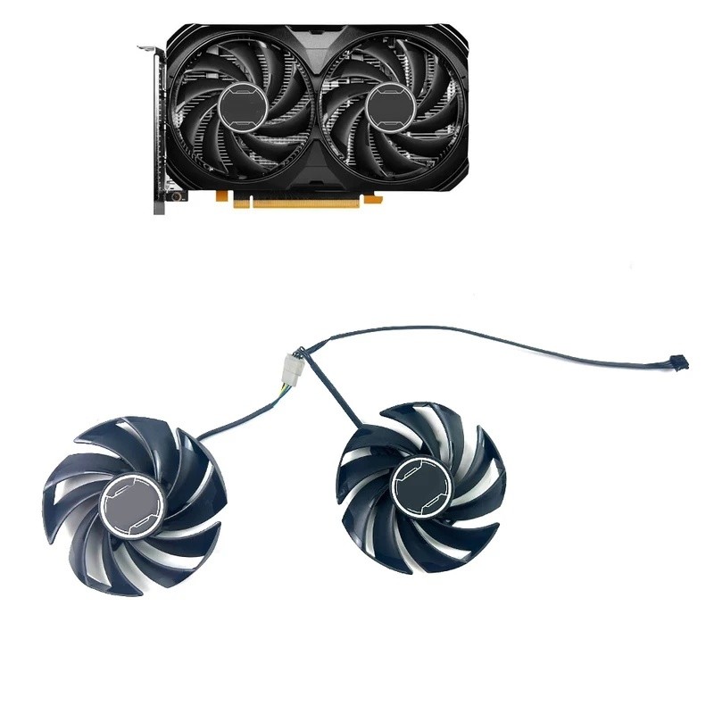 * พัดลมระบายความร้อนใหม่ PLD09210S12HH 85MM 4PIN สําหรับ MSI RTX 4060 VENTUS 2X Balck/สีขาว RTX4060 