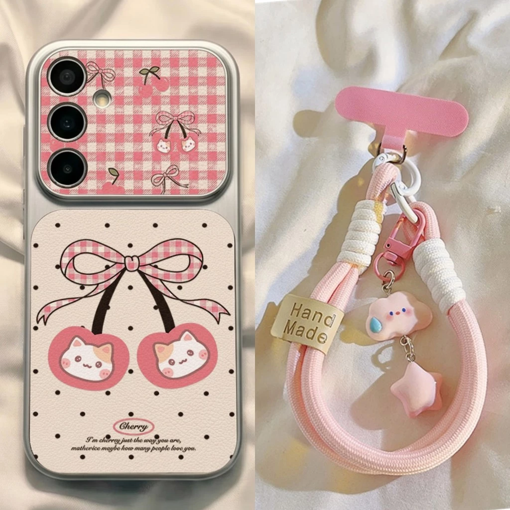 เคสซัมซุง For Samsung A57 A37 A27 A17 A07 A56 A55 A54 A16 A35 A26 A54 A05S S26 S25 S24 Ultra FE เคสนิ่มลายหนังแกะ สีพื้น