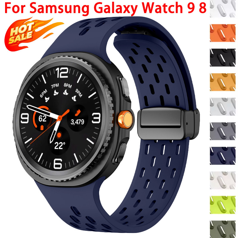 สายซิลิโคนสําหรับ Samsung Galaxy watch 9 8 44 มม.40 มม./8 คลาสสิก 46 มม.กีฬาแฟชั่นเปลี่ยน band