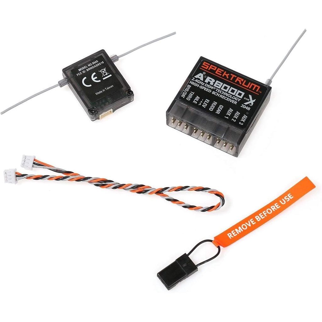 ตัวรับสัญญาณ RC ความเร็วที่รวดเร็วสําหรับ Spectrum AR8000 8CH DSM2 DSMX DX7 DX8 DX9 DX18