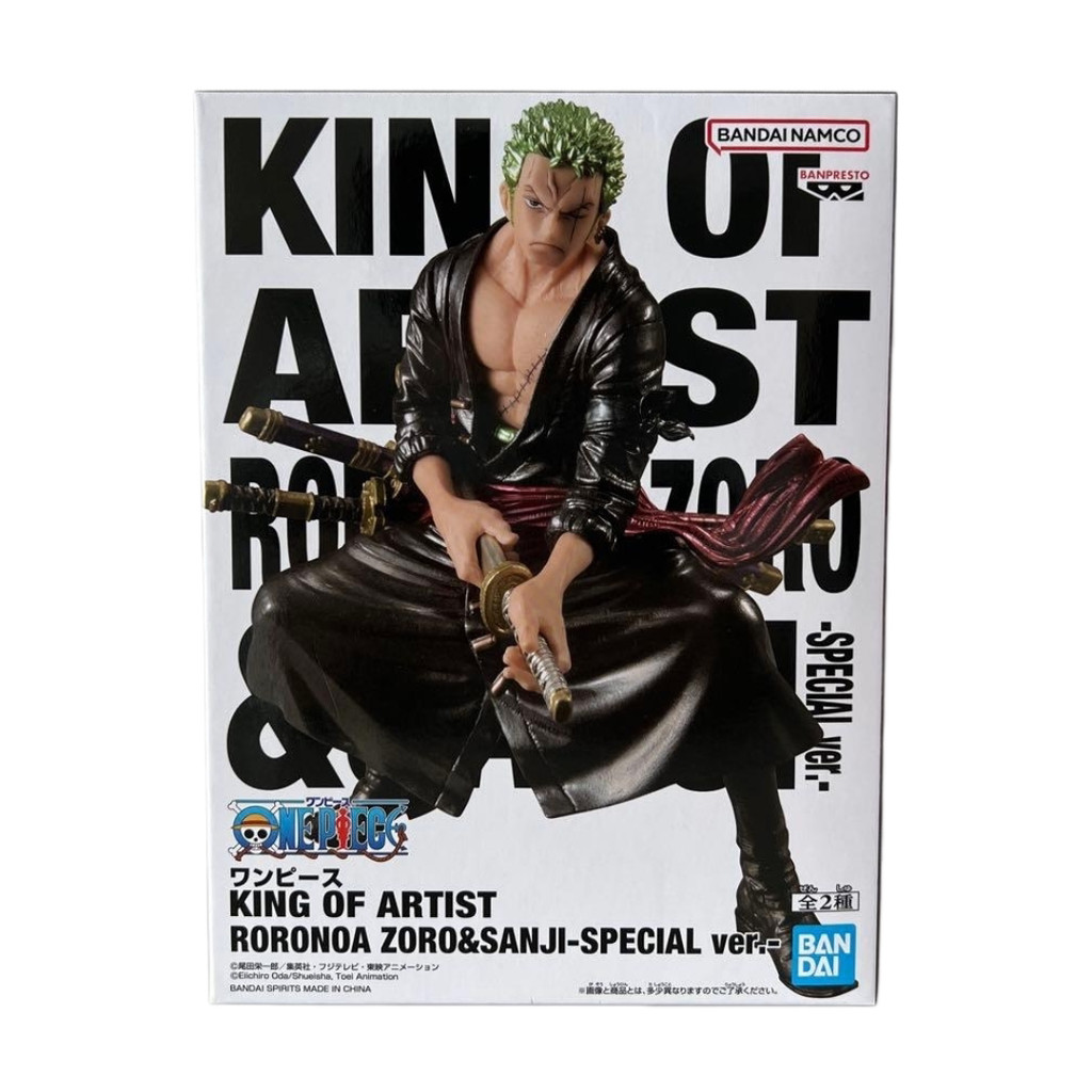 โรงงานแว่นตาเวอร์ชั่นญี่ปุ่น One Piece KOA Art King Zoro Special Edition Jingpin Figure