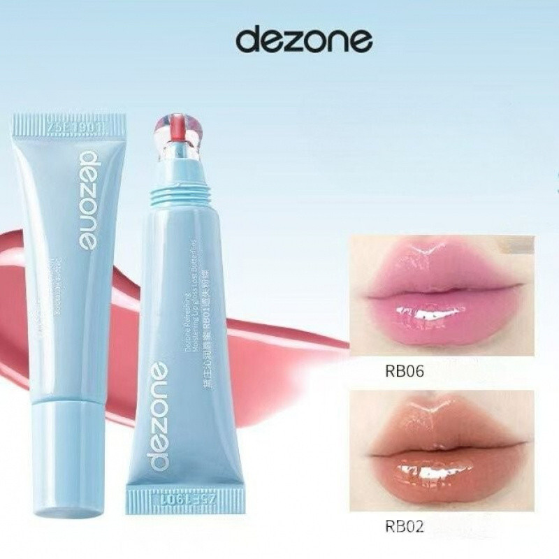 ✨DEZONE/Dai Zhuang Qin Lip Gloss Plumping Lip Gloss Hydrating Lip Glaze Nude Face Water Lip Gloss VO
