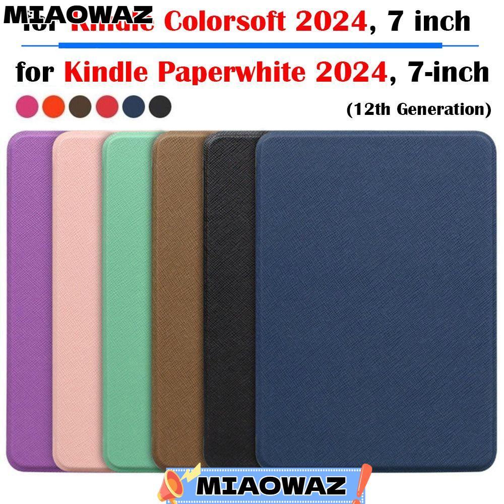 MIAOWAZ eReader , Auto Wake/Sleep กันกระแทก Colorsoft Cover, Slim SA569P หนัง PU KPW6 เกราะป้องกันสํ