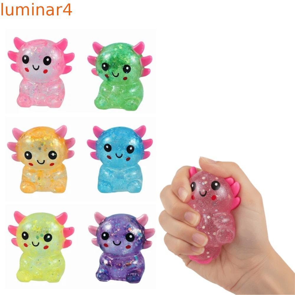 LUMINAR Maltose Fidgets Toys, Elasticity Maltose Texture Salamander Squishy Toys, Soft Portable Slow