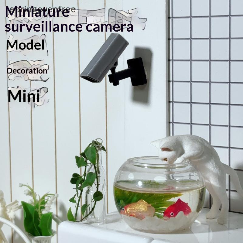 Springevenfree 1/2 ชิ้น 1/12 ตุ๊กตา Mini กล้องเฝ้าระวังสําหรับ Micro ภูมิทัศน์ตกแต่ง Miniature อาหารและ Play ฉากเครื่องประดับตุ๊กตา House อุปกรณ์เสริม th