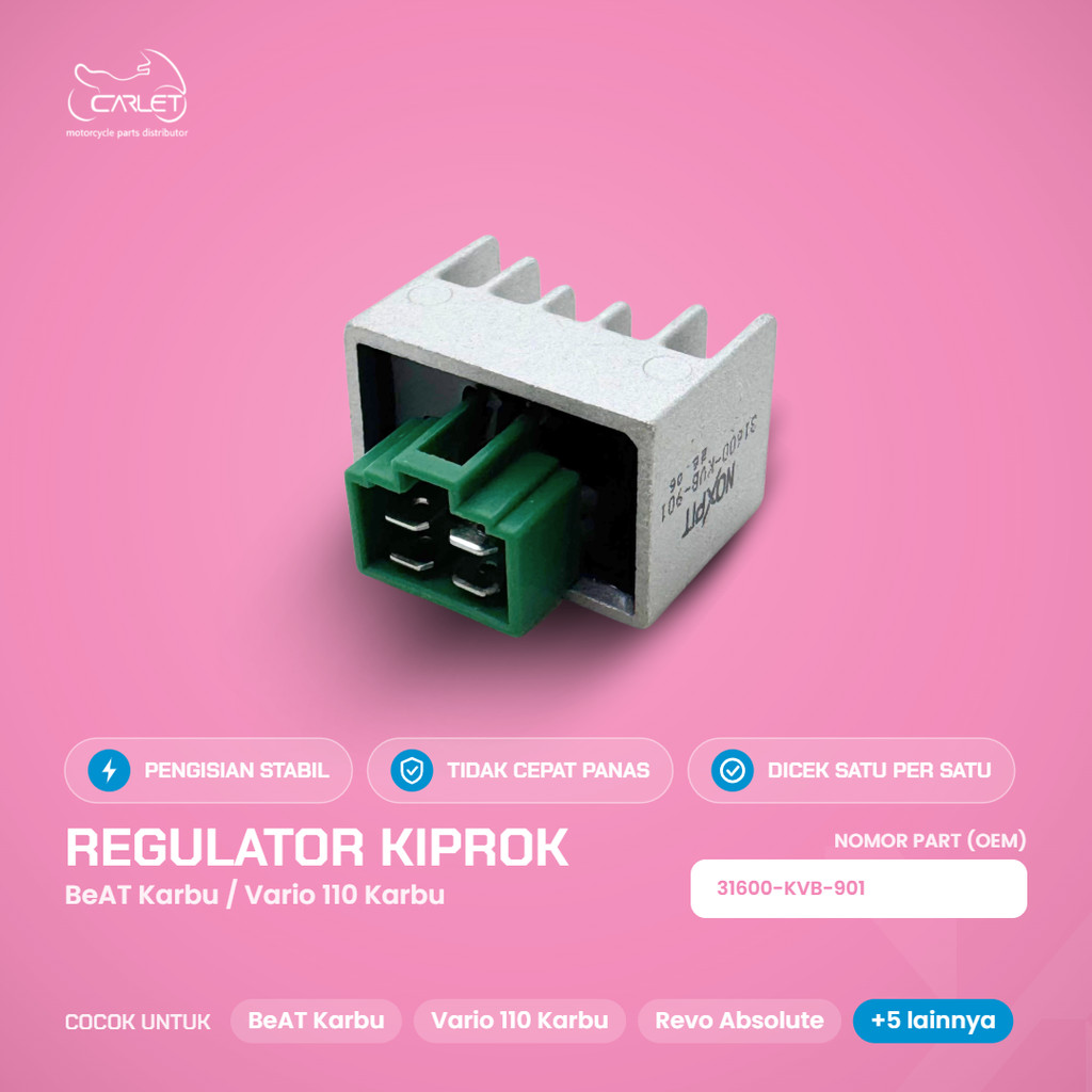 NOXPIT Regulator Kiprok BeAT คาร์บูเรเตอร์ Vario 110 คาร์บูเรเตอร์ Revo Absolute Vario 110 Techno ใบ
