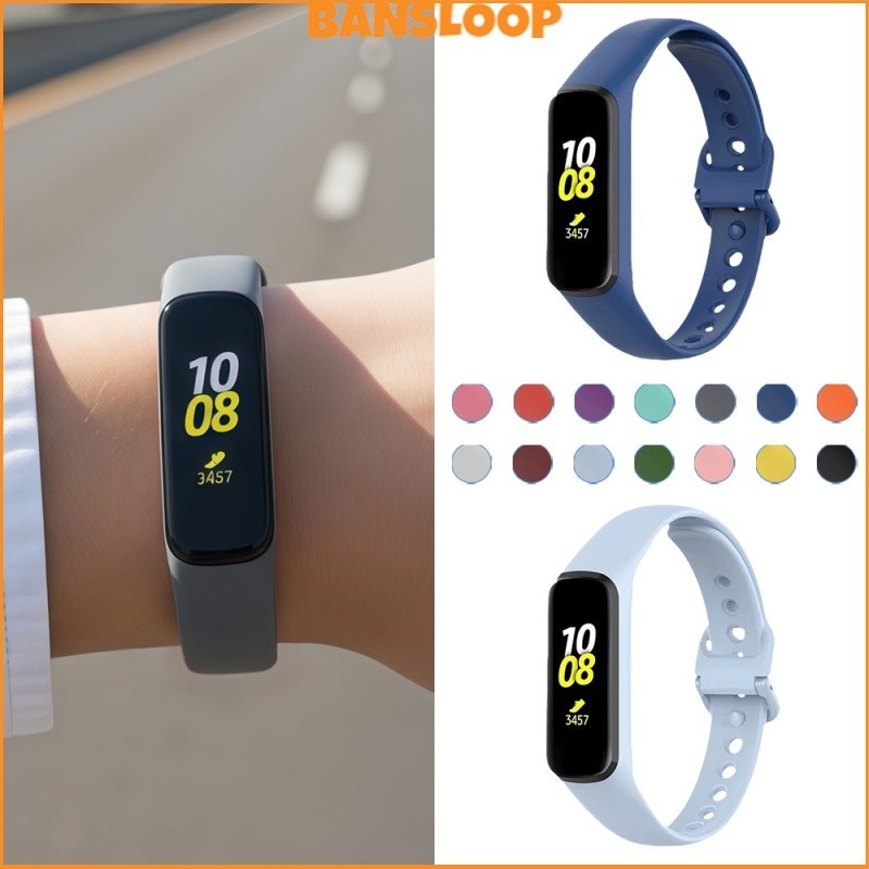 สายรัดซิลิโคนอ่อน for Samsung Galaxy Fit 2 ปกป้องหน้าจอ สายรัดข้อมือเปลี่ยนสายรัดข้อมือ สายรัดข้อมืออุปกรณ์เสริม
