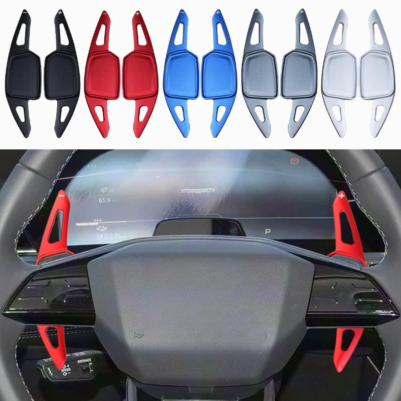 พวงมาลัยรถ SHIFT Paddle สําหรับ Audi Q4 Sportback Q6 E-tron Quattro F4 F4B F4N ไฟฟ้า 2021-2025 อลูมิ