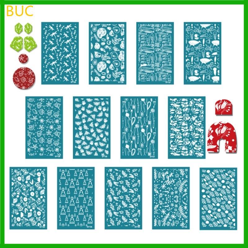 BUC Silkscreen Stencils เครื่องประดับทําเครื่องมือกาวผ้าไหมหน้าจอการพิมพ์ Stencils