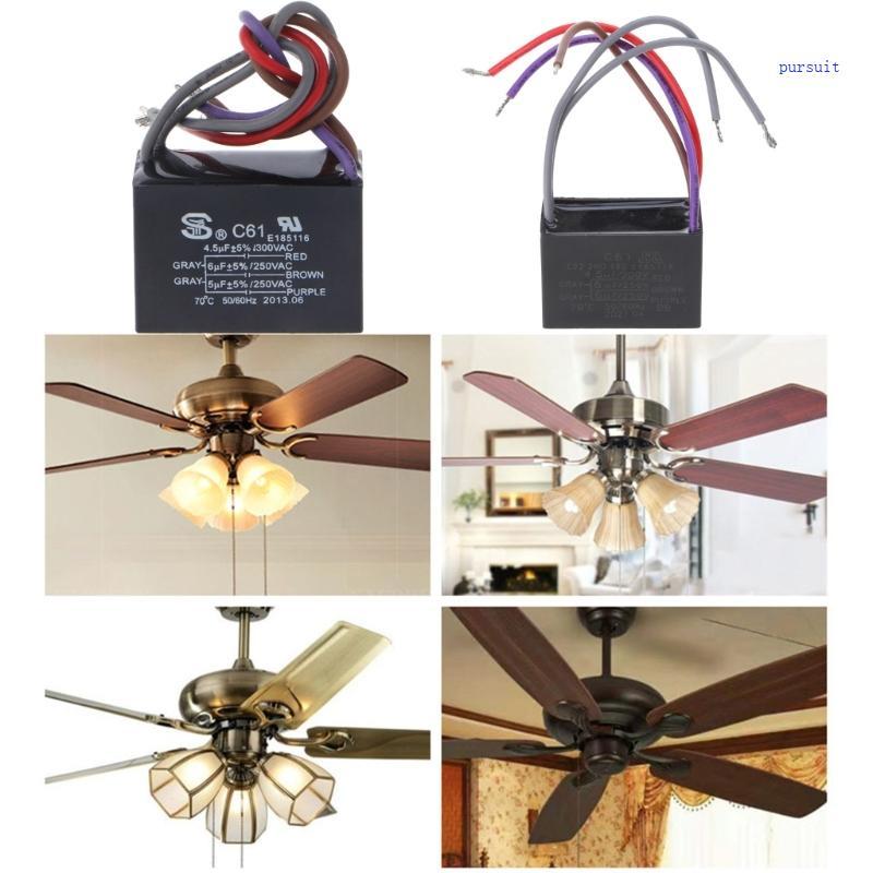 SUIT* CBB61 เครื่องปรับอากาศ External Start Capacitor Motor Run Capacitor 250V