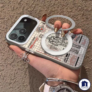 เคสอีเล็กโทรพลATINGลายไอรอนแมน สไตล์เทคโนโลยี เข้ากันได้กับiPhone 16 17 13 11 15 14 12 Pro Max 16 7 8 14 15 Plus 16 Pro