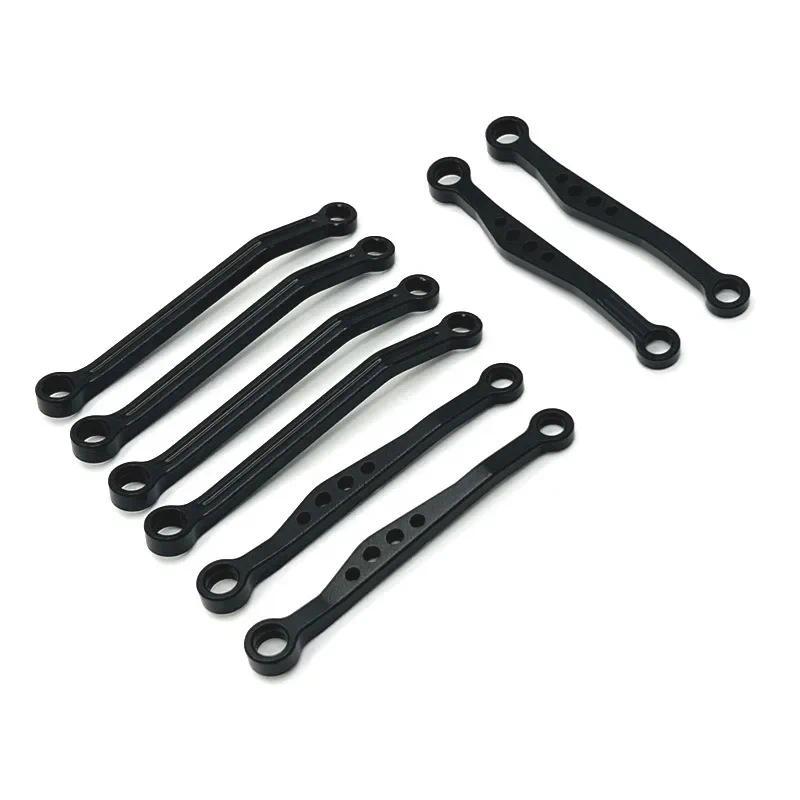 WPL C64 C64-1 แชสซีโลหะ Link Rod ดึง Rod ชุด 1/16 RC รถอะไหล่อัพเกรดอุปกรณ์เสริม