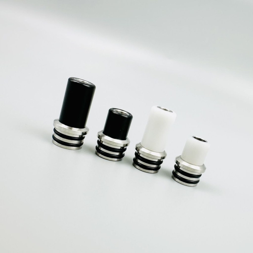 ทนความร้อน 510Drip Tip ยาว+สั้น ปอมปอมสแตนเลส วัสดุ Dripper#耐热 510Drip Tip Long+Short ปอมปอมสแตนเลส 