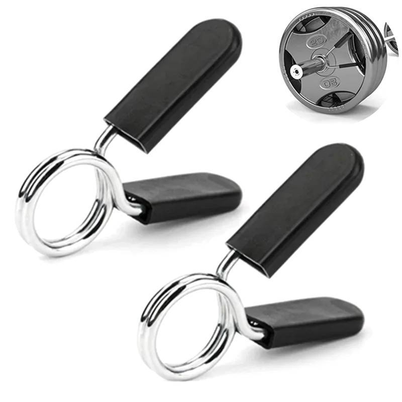 Sunborui 25/28/30 มม.Barbell Clamp ฤดูใบไม้ผลิคลิปคอยิมน้ําหนักดัมเบล Lo Standard Lifting Kit Barbel