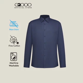 G2000 เสื้อเชิ้ตแขนยาวแบบทางการสำหรับผู้ชาย ทรง Smart Fit รุ่น 2112101279 NAVY