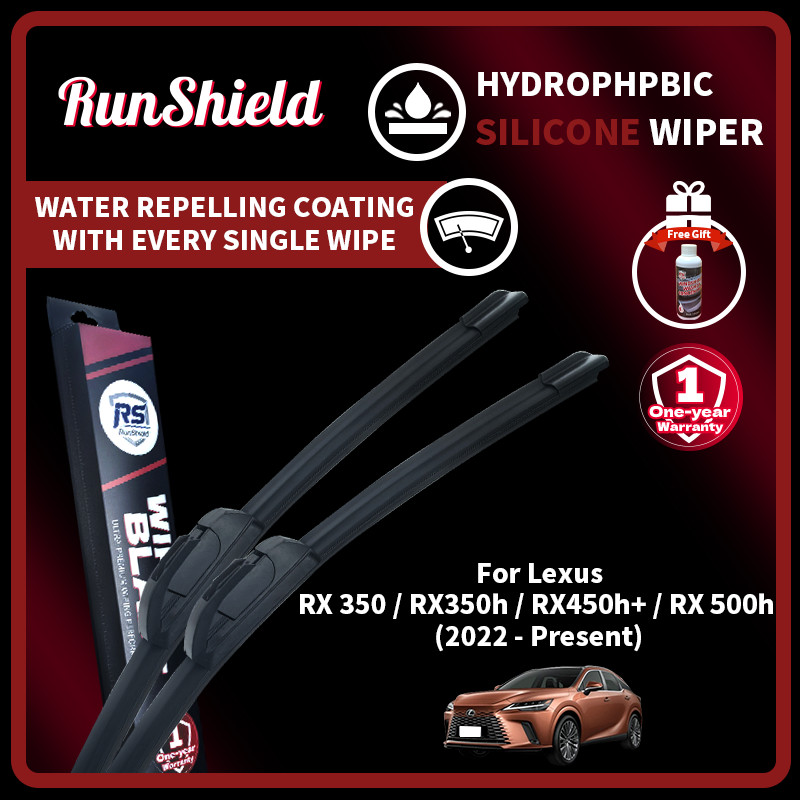 RunShield สําหรับ Lexus RX MK5 RX 350 / RX350h / RX450h+ / RX 500h 2022 - ปัจจุบันใบปัดน้ําฝนซิลิโคน