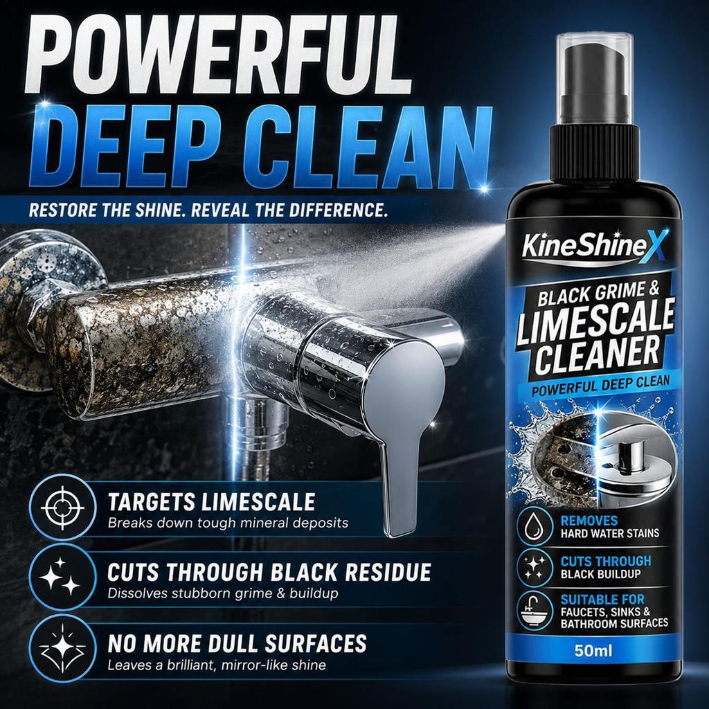 Limescale Cleaner 50ml Hard Water Stain สเปรย์ทําความสะอาดห้องน้ําหัวฝักบัว Limescale Remover สําหรั