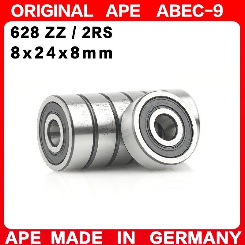 10-100PCS เยอรมนี ABEC-9 แบริ่ง 628 ZZ 2RS 8*24*8 มม. 628-2RS 628ZZ Z RS LB LU - 2Z Miniature Precis