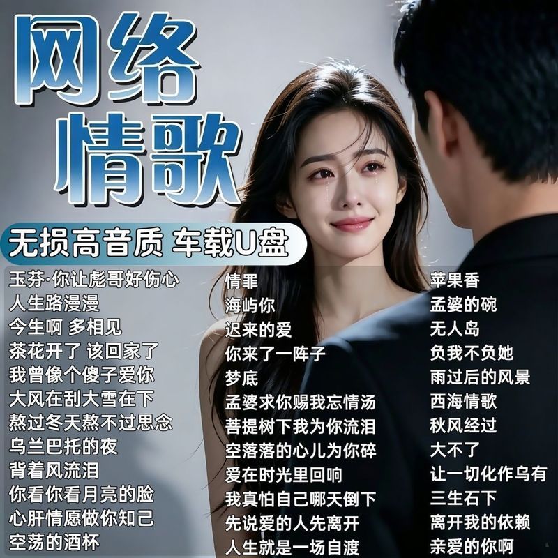 TikTok Tears Internet ยอดนิยม 2026 Songs Sad Emotional Songs MP3 Lossless Car Music Flash Drive 8.11