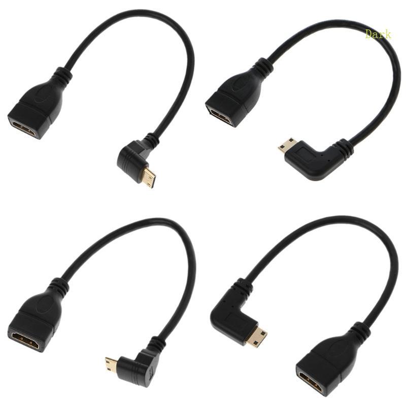Dark 90 องศามุม Mini USB ชายกับหญิง