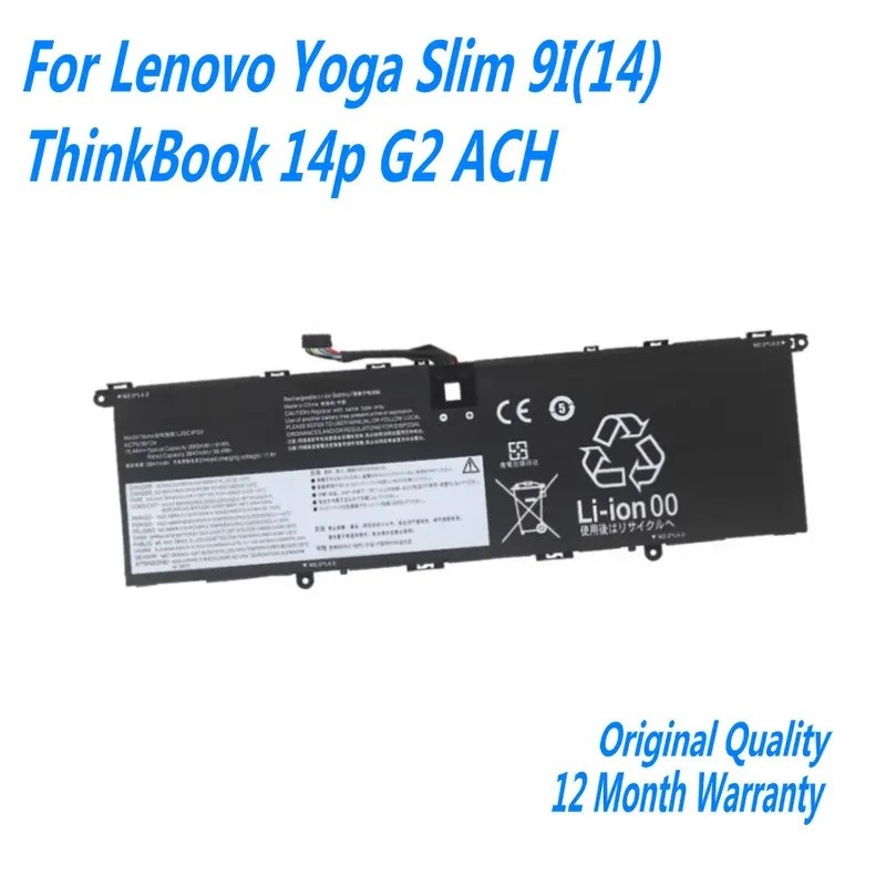 15.44V 3950mAh 61Wh L20B4PD2 L20C4PD2 L20D4PD2 แบตเตอรี่แล็ปท็อปสําหรับ Lenovo Yoga Slim 9I(14) / Th