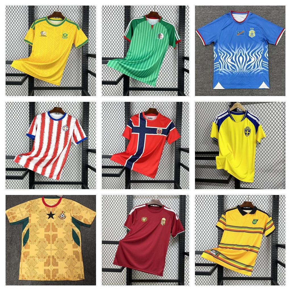 2627 ชุดทีมภาษาเช็คคํา Wilshi Jamaica นิวซีแลนด์นอร์เวย์ South Africa Home Jersey UETW