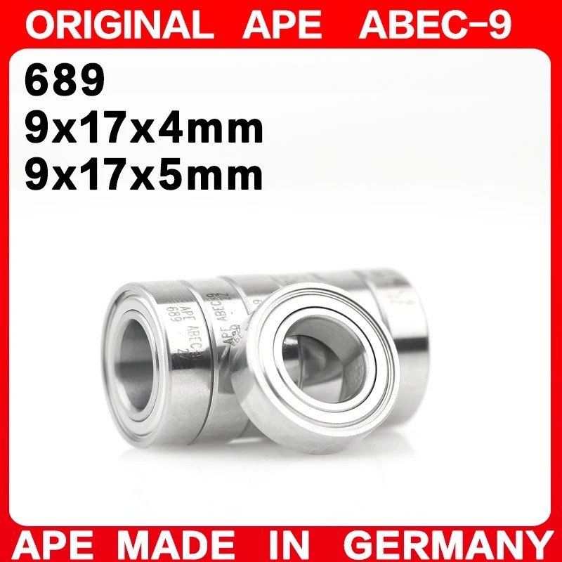 10PCS เยอรมนี ABEC-9 แบริ่ง 689 618/9 628/9 9*17*4 9*17*5 มม.ZZ -2Z -2RS Miniature Precision Ball Be