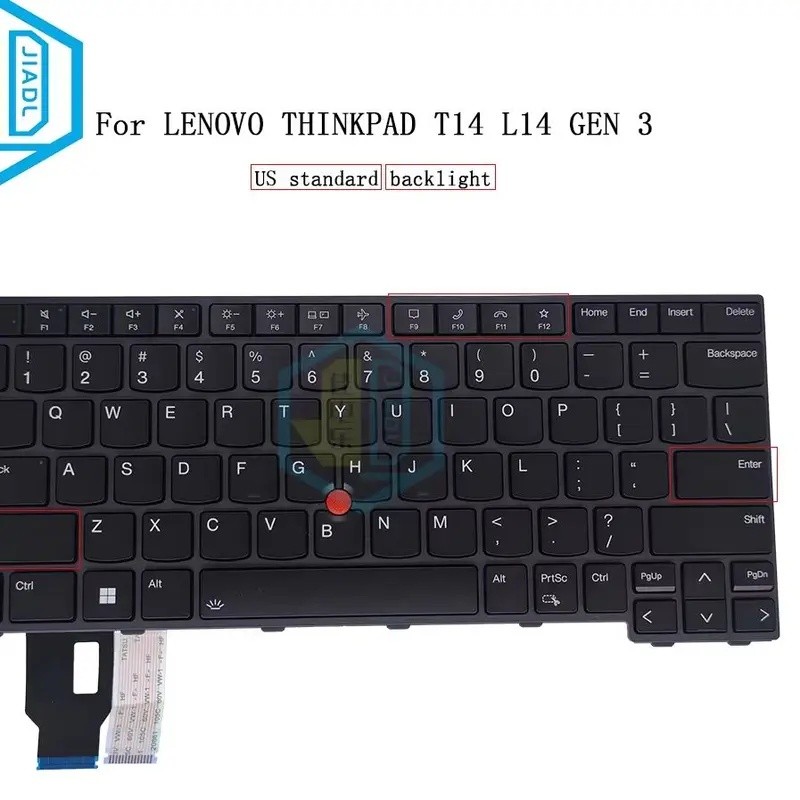 คีย์บอร์ดแบ็คไลท์ LA US FR สําหรับ Lenovo ThinkPad T14 L14 P14S GEN 3 21AH 21AJ USA Trackpoint คีย์บ