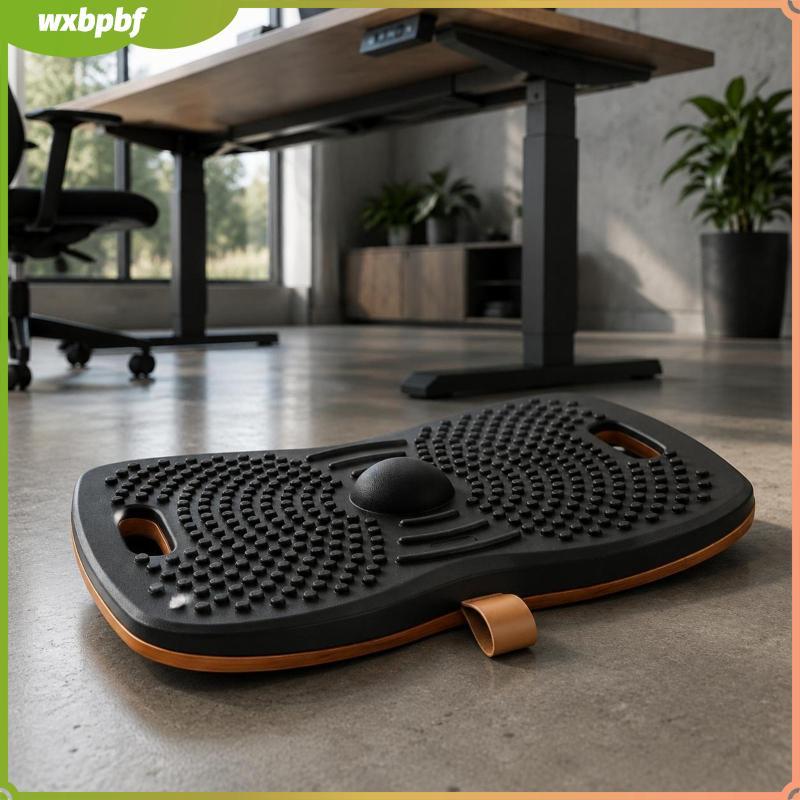 [wxbpbf] ไม้ Wobble Board ฐานไม้ Wobble Balance Board Stain-Resistant Ergonomic Foot Rocker