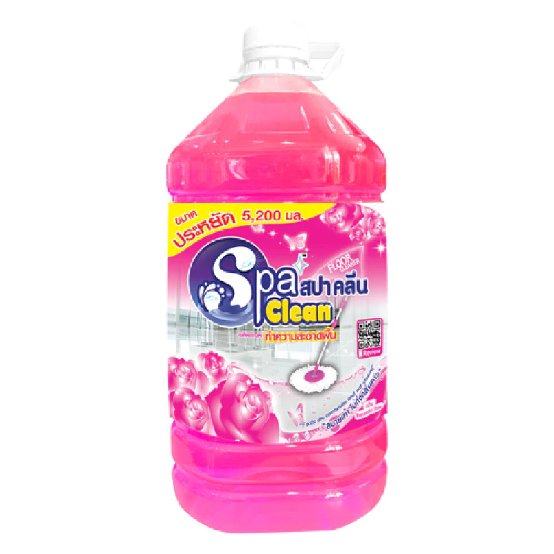 SPACLEAN น้ำยาถูพื้น โรแมนติกโรส สีชมพู ขนาด 5200 มล.
