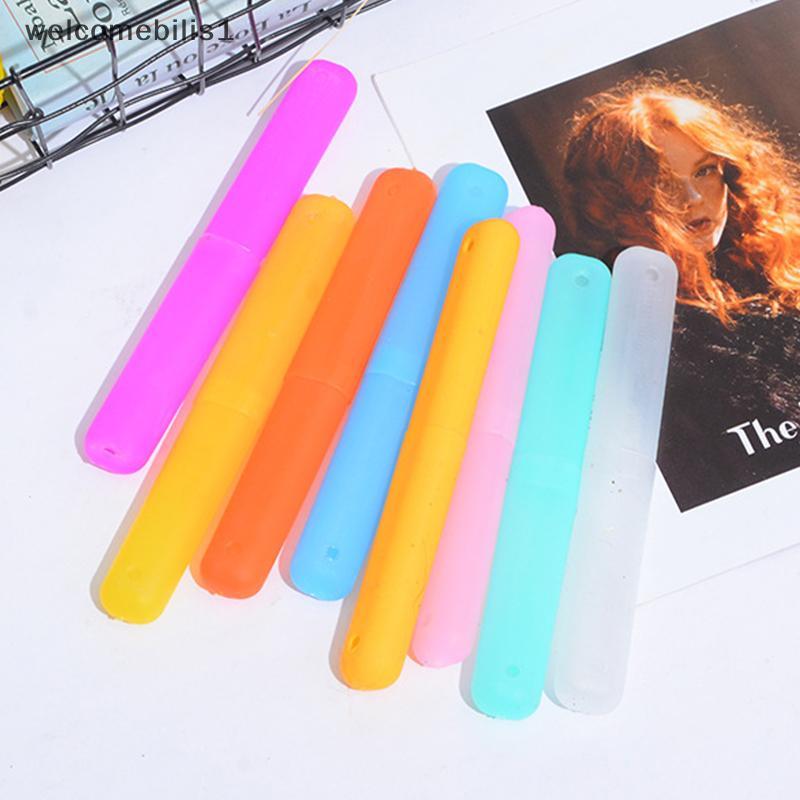 Welcomebilis1] Travel ที่ใส่แปรงสีฟันแบบพกพากล่องเก็บของแบบใสห้องน้ํา Organizer ใหม่