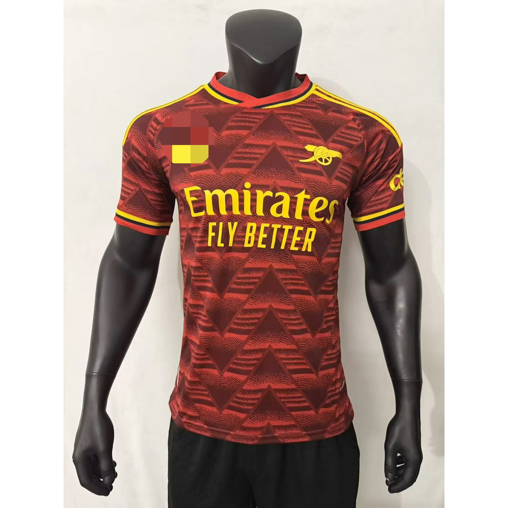 Player Version 2627 Arsenal away red Short Sleeve Jersey S-2XL