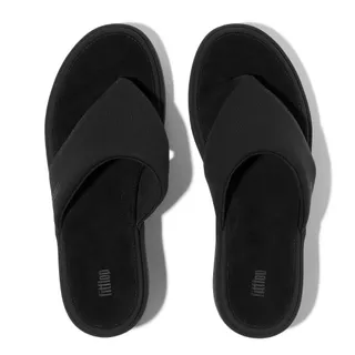FITFLOP PLATFFORMS WEDGE TOE-POST รองเท้าแตะแบบหูหนีบผู้หญิง รุ่น JF8-090 สี BLACK