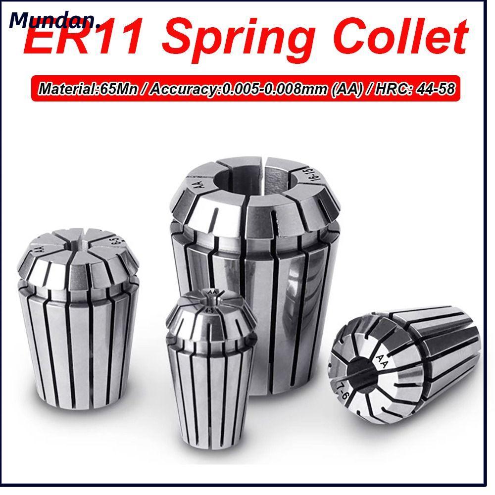 MUNDAN ER Collet, ER11 1mm-8mm Spring Collet, 1/8 "เจาะ Collet CNC แกะสลัก