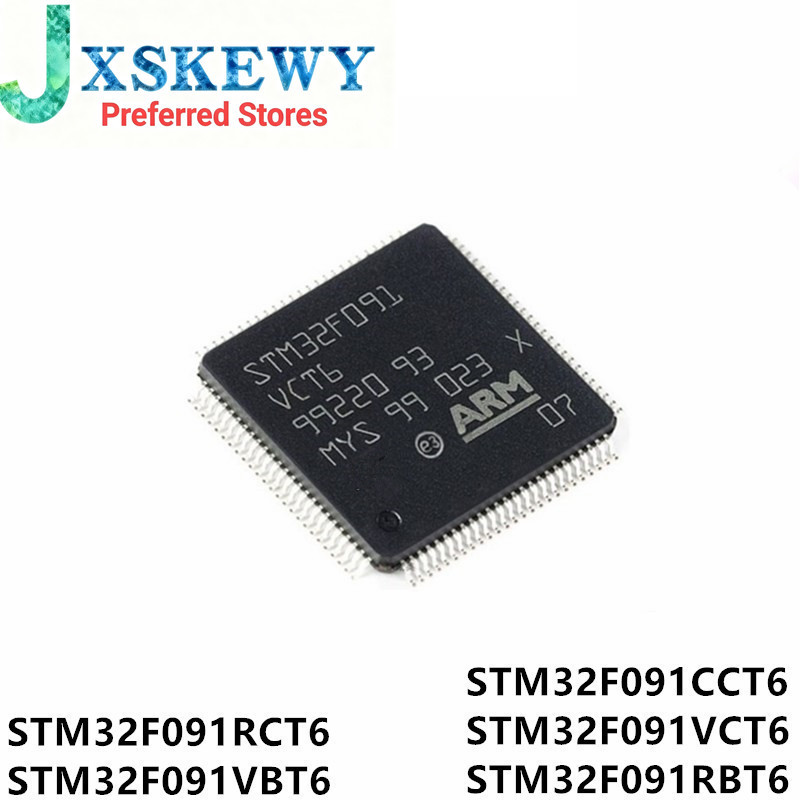 (1 ชิ้น) 100% ใหม่ STM32F091RCT6 STM32F091CCT6 STM32F091VCT6 STM32F091RBT6 STM32F091VBT6 STM32F091RC