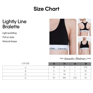 CALVIN KLEIN เสื้อชั้นในผู้หญิง Icon Cotton Modal Lightly Lined Bralette รุ่น QF3785AD 100 - สีขาว
