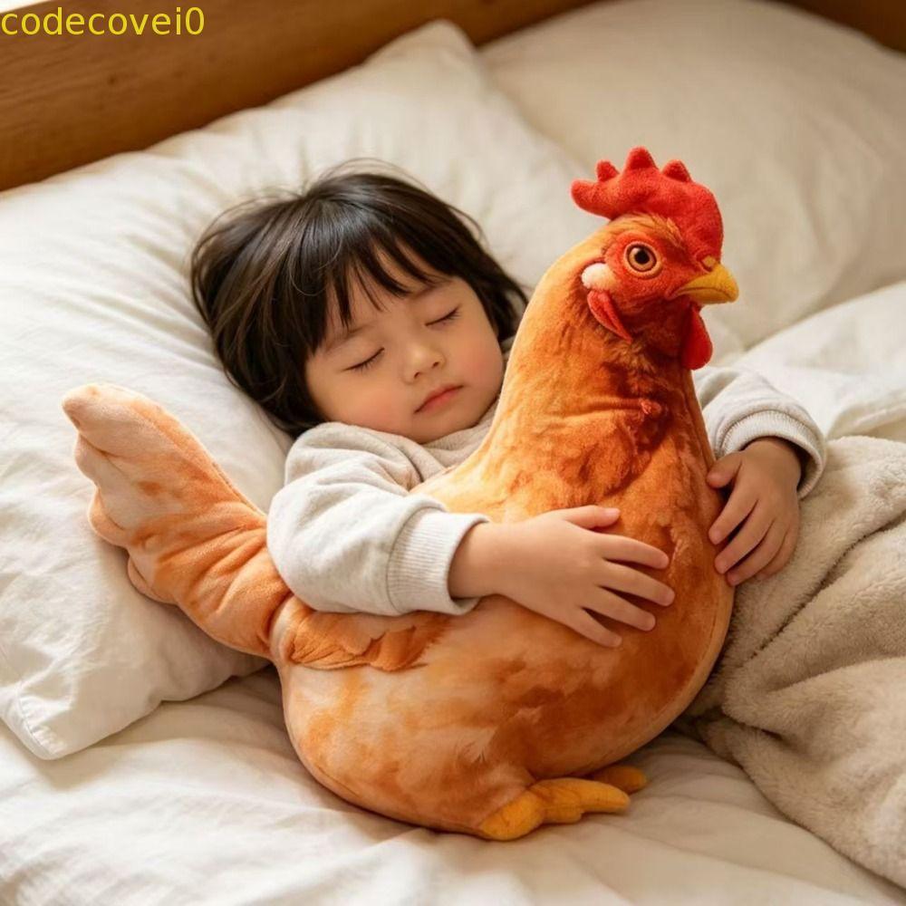 โคโคเวอิ เกมตุ๊กตาตุ๊กตา,ดูสมจริง หน้า ผ้าฝ้ายที่เต็มไปด้วยไก่ตุ๊กตาของเล่น, น่ารัก 32 ซม. ไก่นุ่มสัตว์ตุ๊กตาไก่ตุ๊กตาของเล่นตกแต่งบ้าน