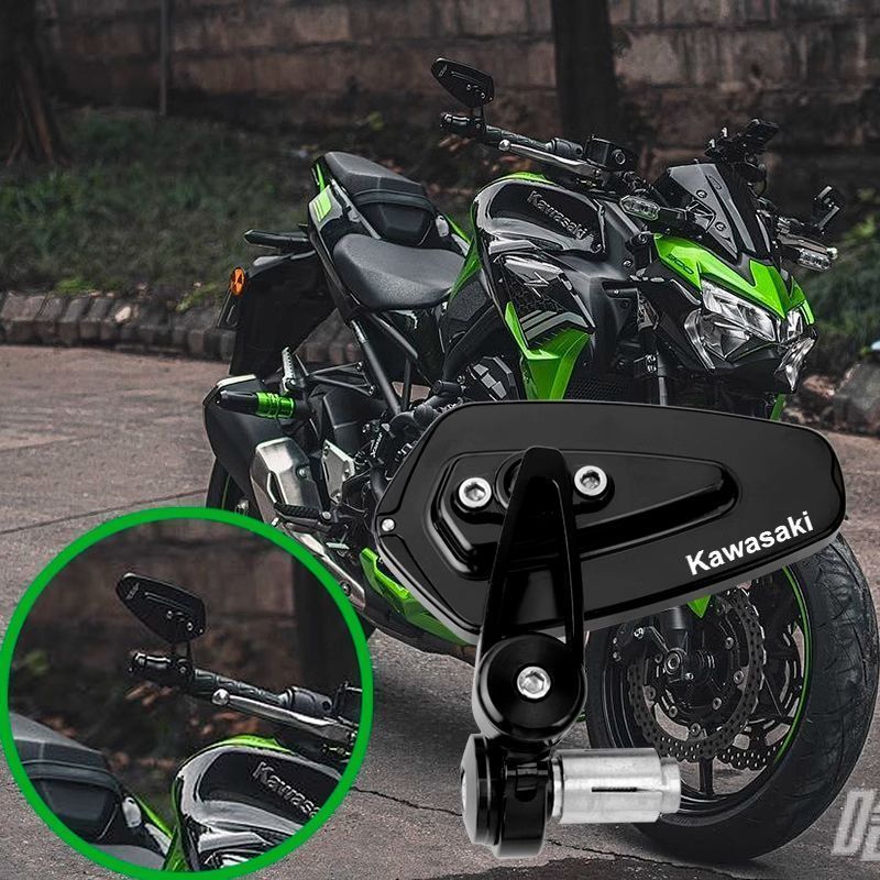 เหมาะสําหรับ Kawasaki Handle กระจกมองหลัง Z900 Z800 Z400 Z1000 H2S กระจกมองข้าง Anti-Dazzling กระจก