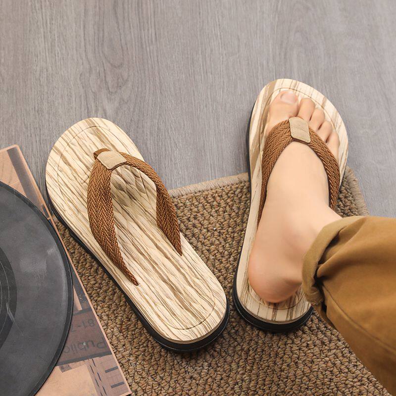 schooll รองเท้า สะดวกสบายและทนทาน ขนาดพลังงานแสงอาทิตย์ Flip-Flops ผู้ชายฤดูร้อนกลางแจ้งสวมใส่อึก้าว