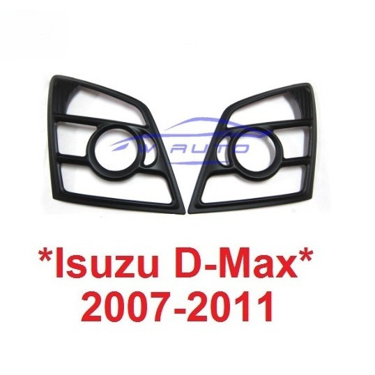 สีดำด้าน ครอบไฟหน้า Isuzu Dmax 2007 - 2011 อีซูซุ ดีแม็กซ์ ฝา ครอบ ไฟ ฝาครอบหน้า d max ครอบไฟ D-MAX 