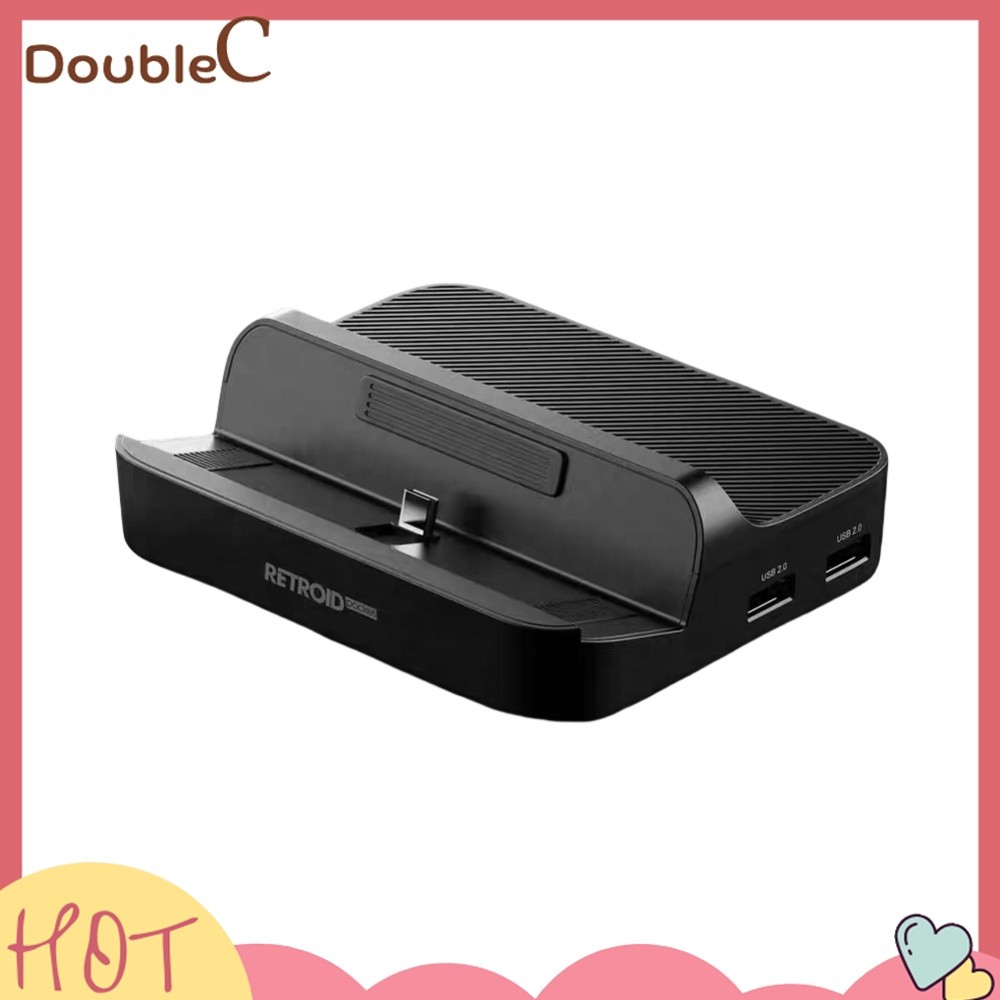 Double C .✿   7-In-1 แท่นชาร์จสําหรับ Retroid Pocket 5 Charger Dock Station PD ชาร์จ HDMI-ใช้งานร่วม