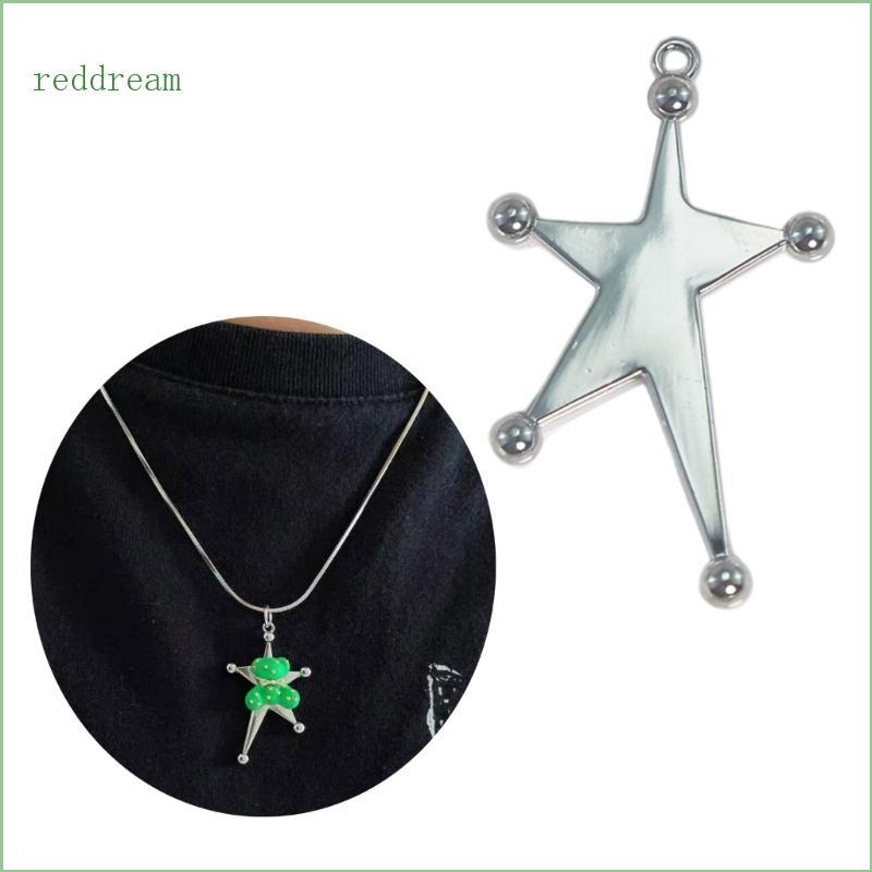 REDD Mini Star Shape Charm DIY สร้อยข้อมือสร้อยคอเครื่องประดับทําจี้ดาว Awn
