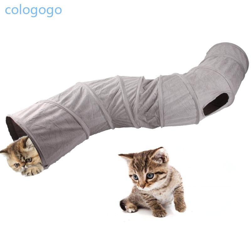COLO S-Shape Cat Tunnel Dog Tube Toy Pet Hideout Tunnel Portable Travel Tunnel House