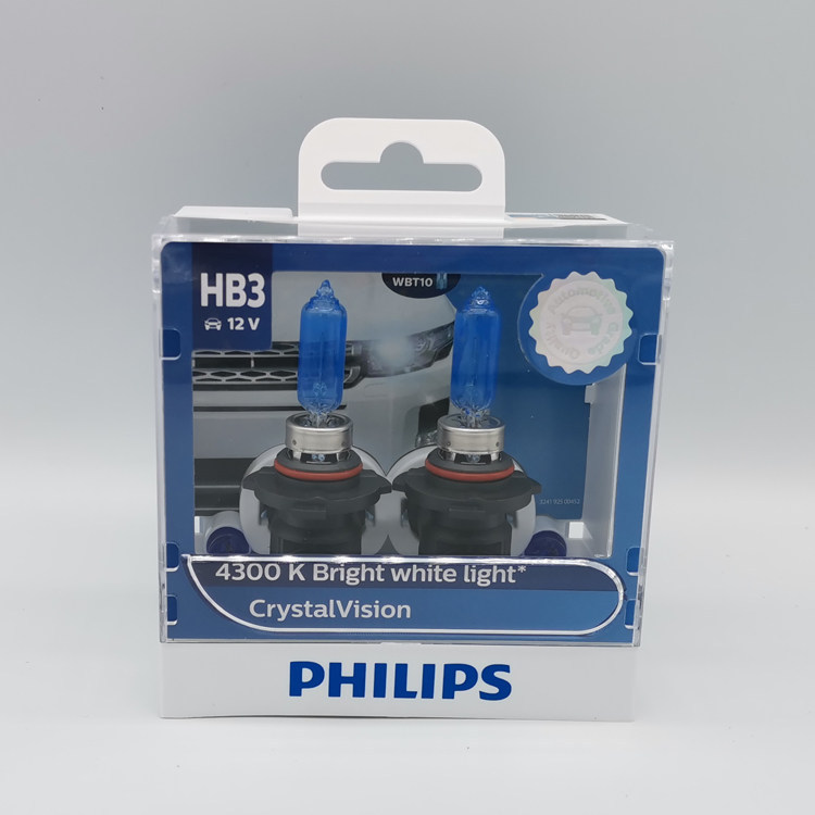 Philips CV Silver Warrior H1H3H4H7H8H11HB3HB4 ไฟสีเหลืองสีขาว 4300K หลอดไฟ Bright Light WHV