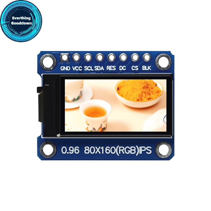 EVERTHING 0.96 นิ้วจอแสดงผล IPS โมดูล OLED สําหรับ 80*160 65K สีสัน RGB TFT LCD Board ST7735 ST7735 