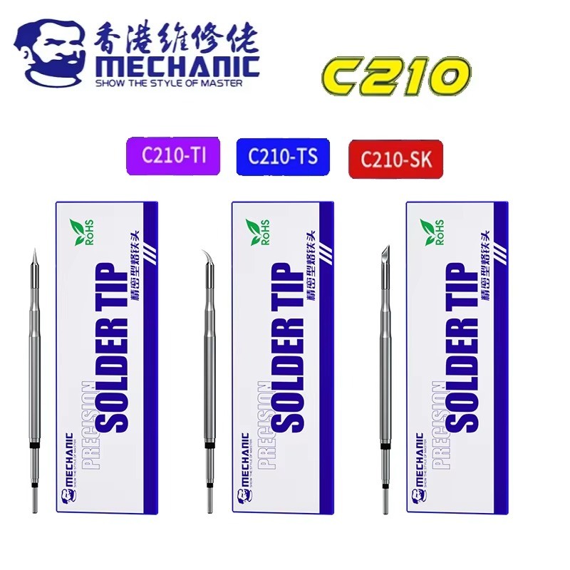 Mechanic C210 หัวแร้งเคล็ดลับ 210 เคล็ดลับสําหรับ T210-A T210-NA Sugon T26/T26D การประสาน Handle การ