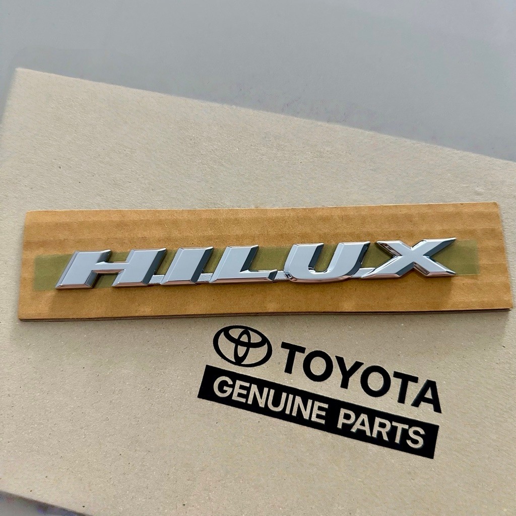 📌แท้ศูนย์ ราคาต่อชิ้น โลโก้ HILUX TIGER ขนาด 16.5x1.5cm สีโครเมี่ยม (IR-75361-04010)